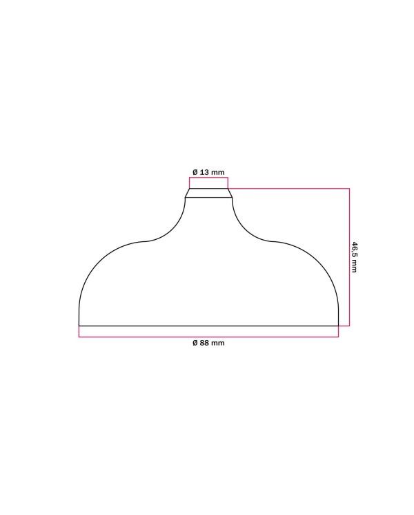 Silicone rose kit with central hole suitable for lampshade