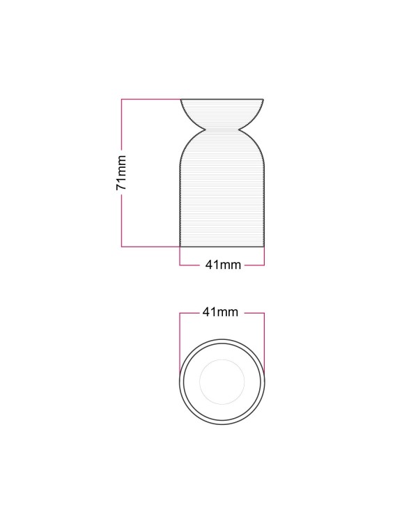 E26 socket kit in recycled plastic from 3D printing