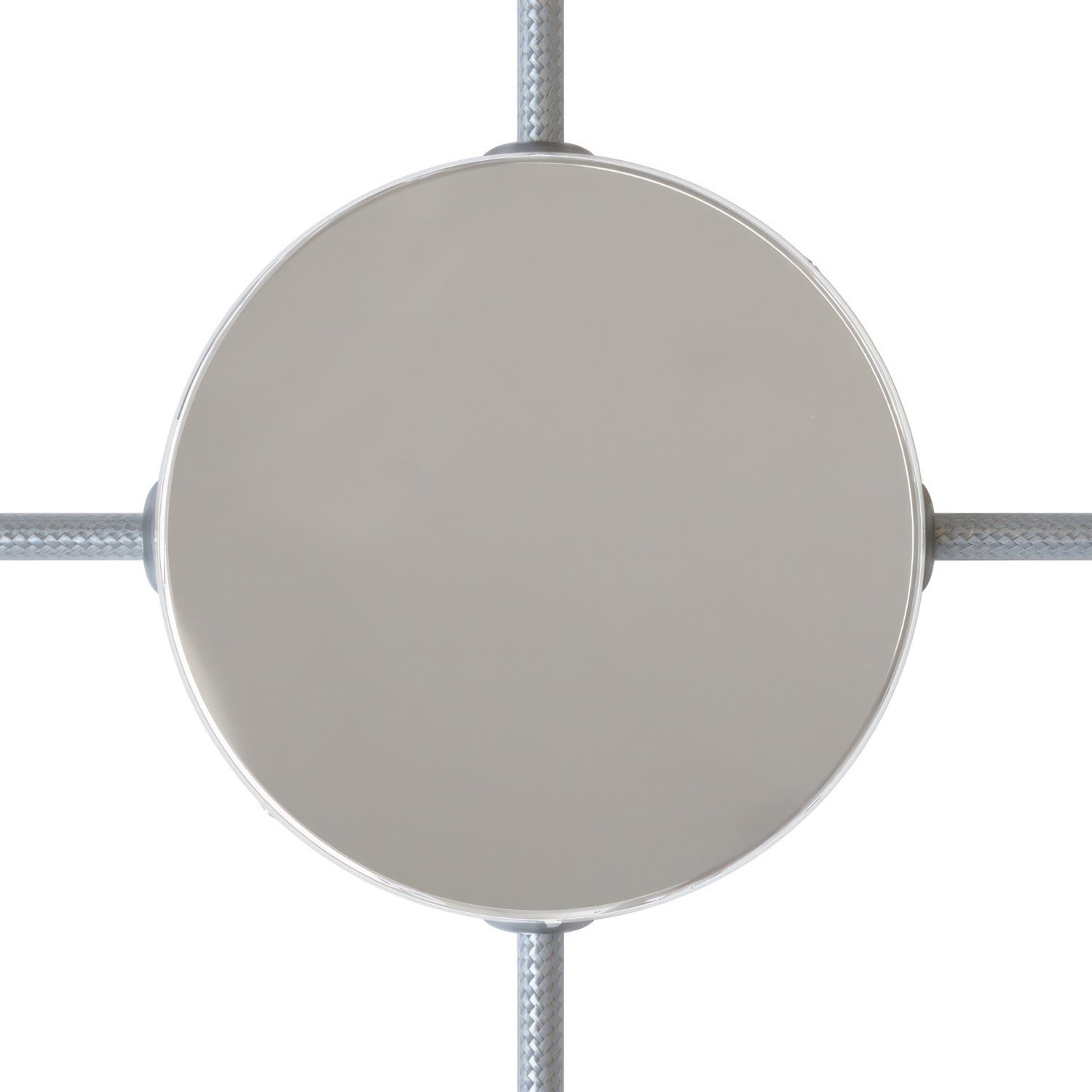 Classic Round Metal Ceiling Canopy Kit - Blank with 4 side holes