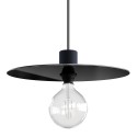 Oversize Ellepì flat lampshade in Dibond for outdoor pendant lighting, diameter 15,7" - Made in Italy