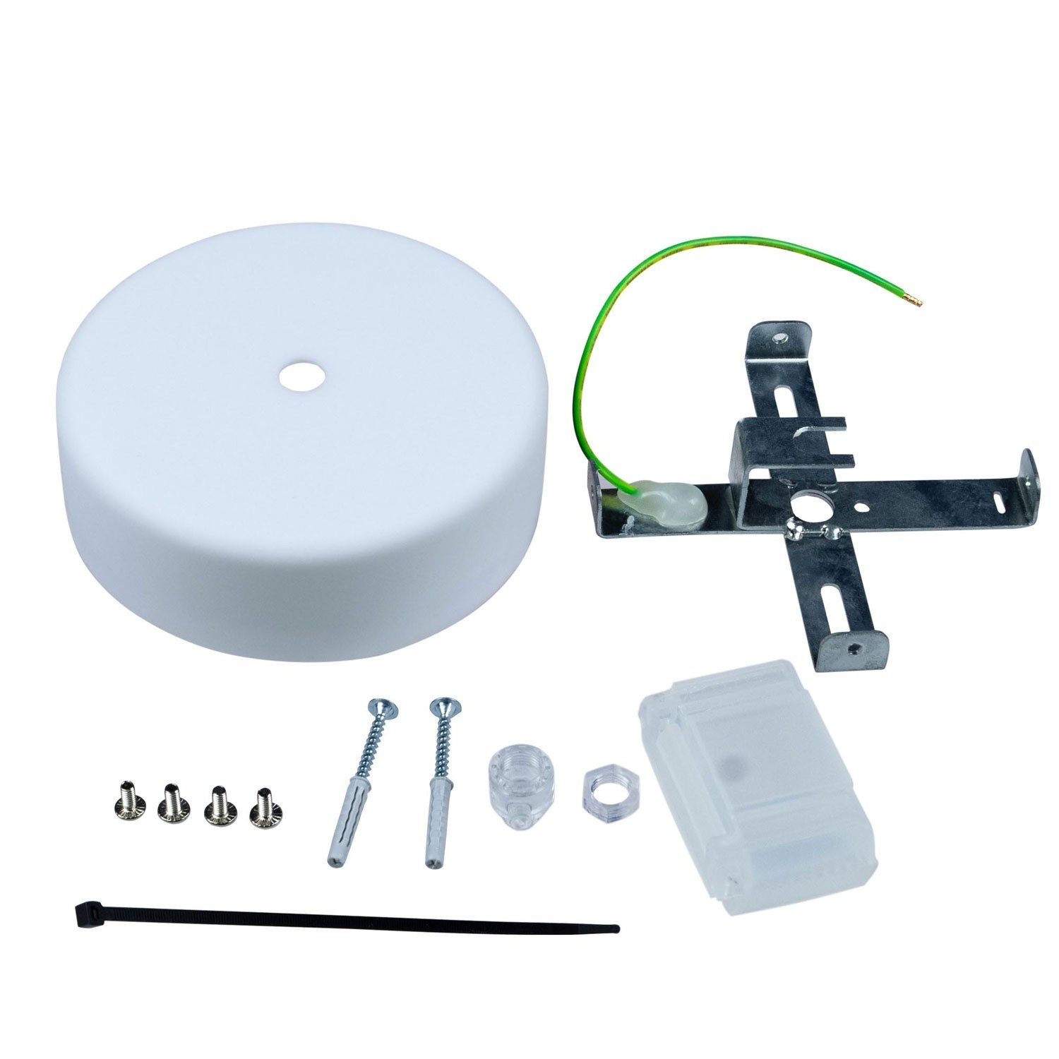 EIVA Cylindrical ceiling canopy kit suitable for wet locations - in soft touch silicone