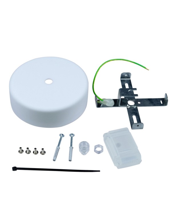 EIVA Cylindrical ceiling canopy kit suitable for wet locations - in soft touch silicone