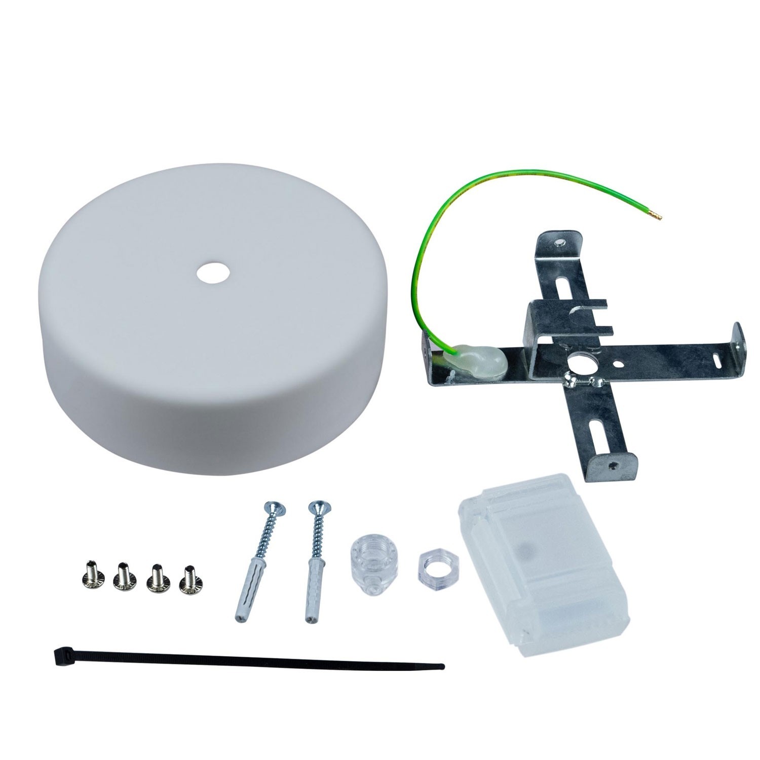 EIVA Cylindrical ceiling canopy kit suitable for wet locations - in soft touch silicone