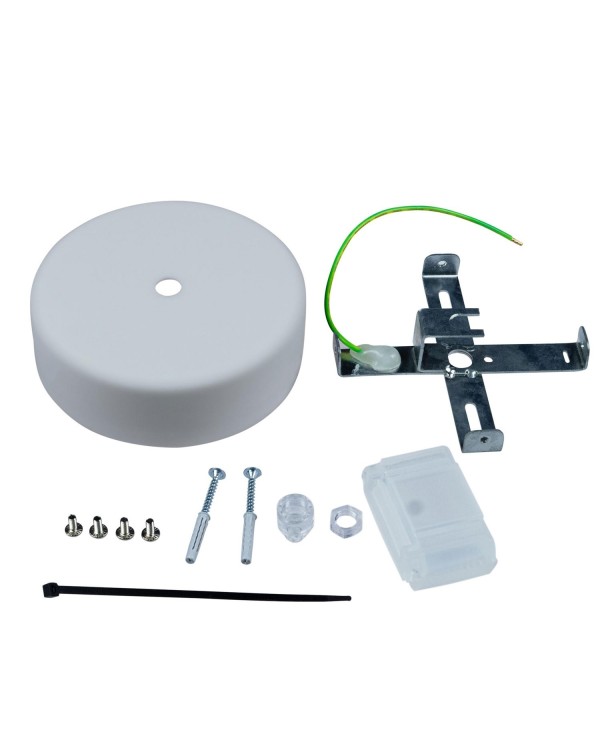 EIVA Cylindrical ceiling canopy kit suitable for wet locations - in soft touch silicone