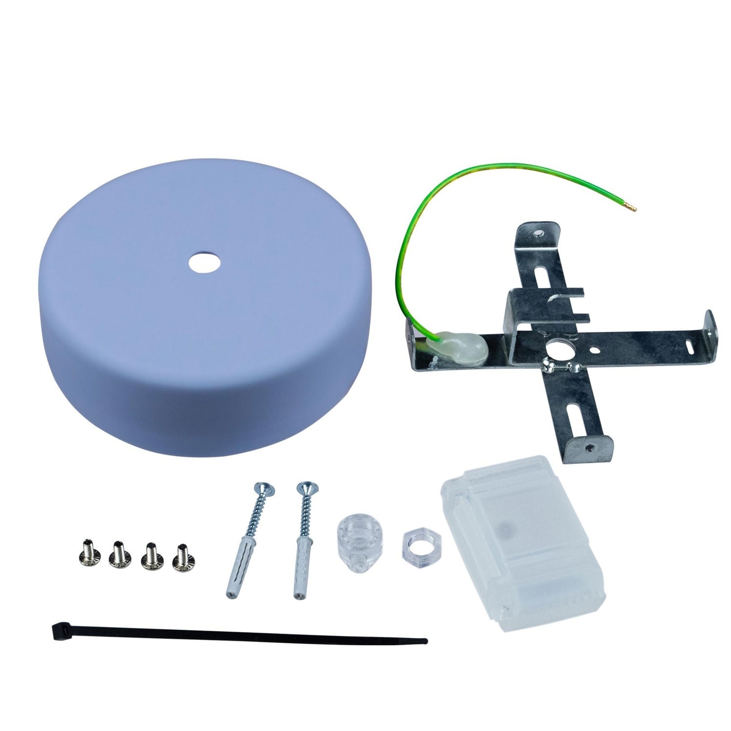 EIVA Cylindrical ceiling canopy kit suitable for wet locations - in soft touch silicone