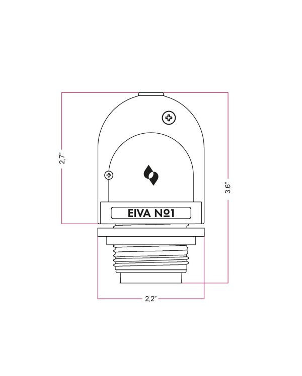 EIVA, the E26 socket suitable for wet locations