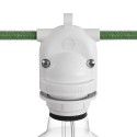 EIVA-2, 2-way socket E26 suitable for wet locations