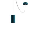 EIVA ELEGANT Outdoor pendant lamp with 16,4ft textile cable, decentralizer, ceiling canopy and socket for wet locations