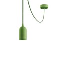 EIVA PASTEL Outdoor pendant lamp with 16,4ft textile cable, decentralizer, ceiling canopy and socket for wet locations