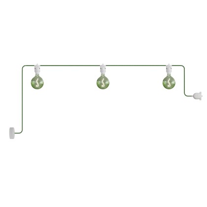 EIVA outdoor string light for wet locations with 3 lights and canopy