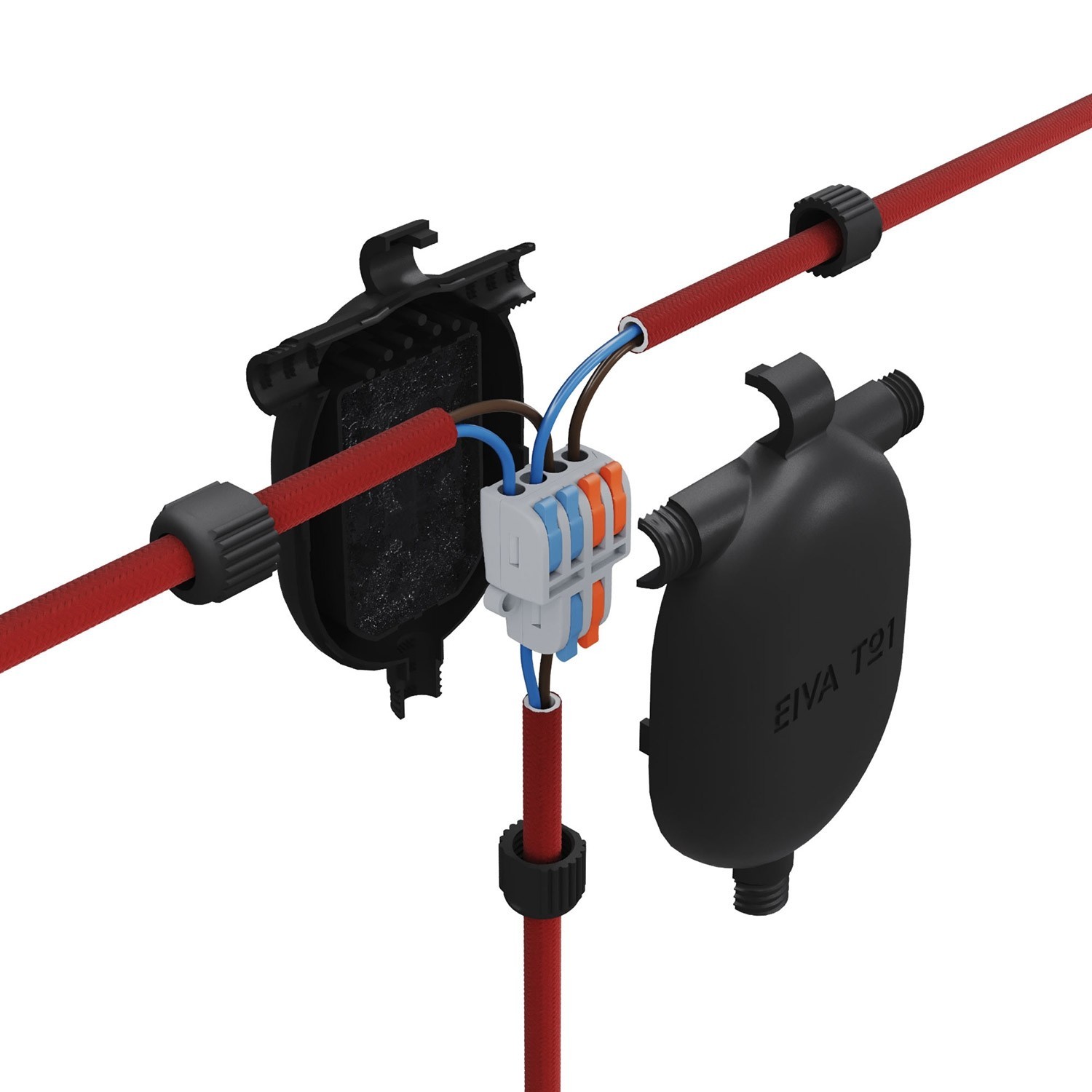 EIVA-3, 3-way snap-in joint suitable for wet locations