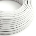 UV resistant round electric cable with White SM01 fabric lining for outdoor use - Compatible with Eiva Outdoor