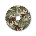 Ellepì mini flat lampshade with jungle animals 'Wildlife Whispers', 9,4" diameter - Made in Italy