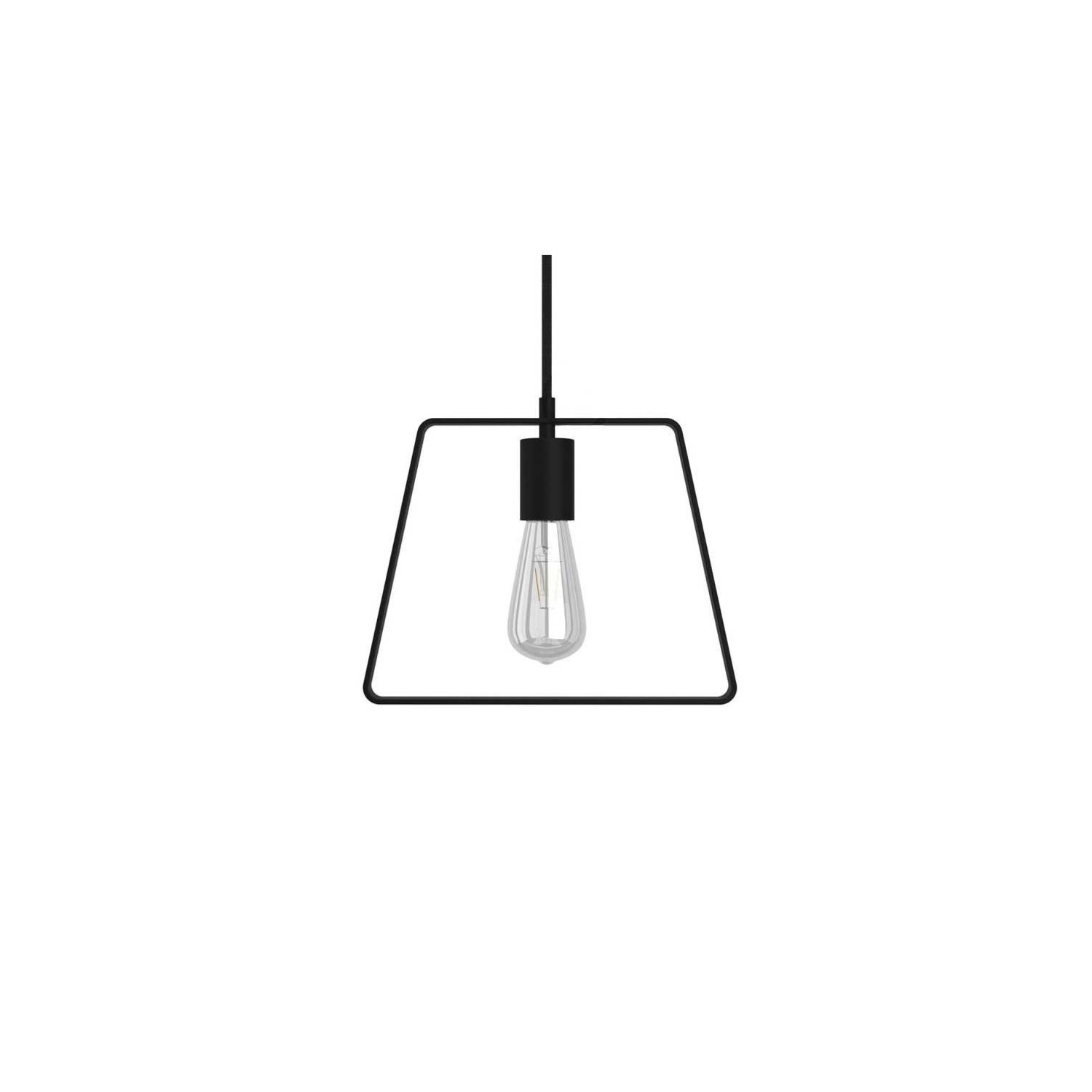 Pendant lamp with textile cable, Duedì Base lampshade and metal details