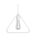 Pendant lamp with textile cable, Duedì Apex lampshade and metal details