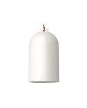 Pendant lamp with textile cable and Bell XL ceramic lampshade