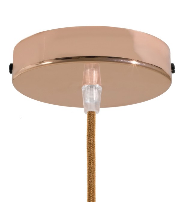 Classic 1-hole Round Metal Ceiling Canopy Kit