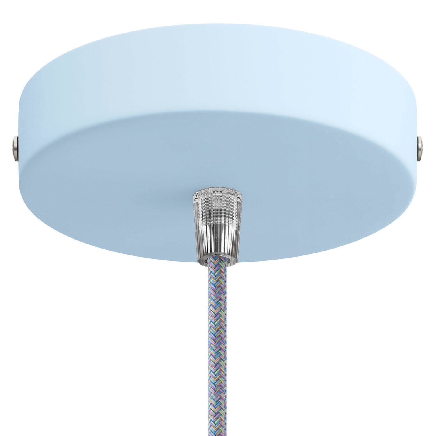 Classic 1-hole Round Metal Ceiling Canopy Kit