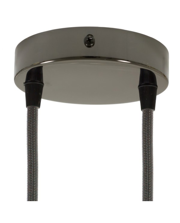 Classic 2-hole Round Metal Ceiling Canopy Kit