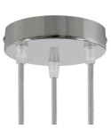 Classic 3-hole Round Metal Ceiling Canopy Kit