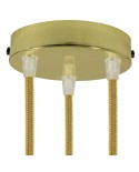 Classic 3-hole Round Metal Ceiling Canopy Kit