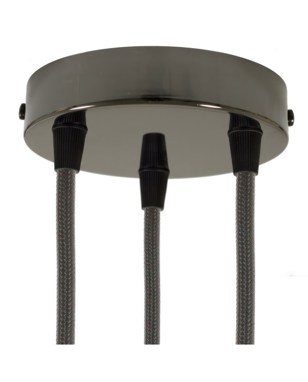 Classic 3-hole Round Metal Ceiling Canopy Kit