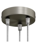 Classic 3-hole Round Metal Ceiling Canopy Kit