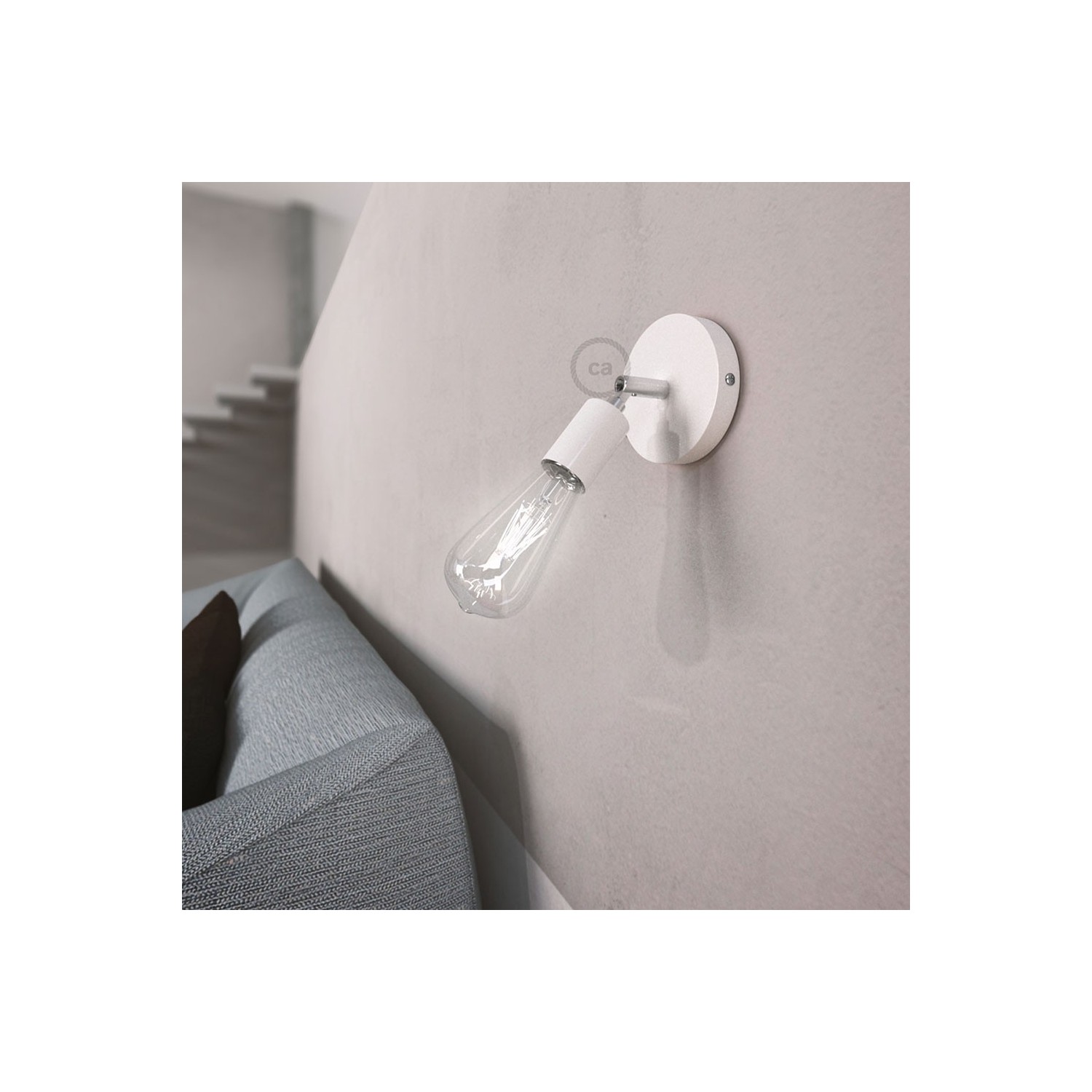 Fermaluce Metal 90°, the adjustable wall flush light