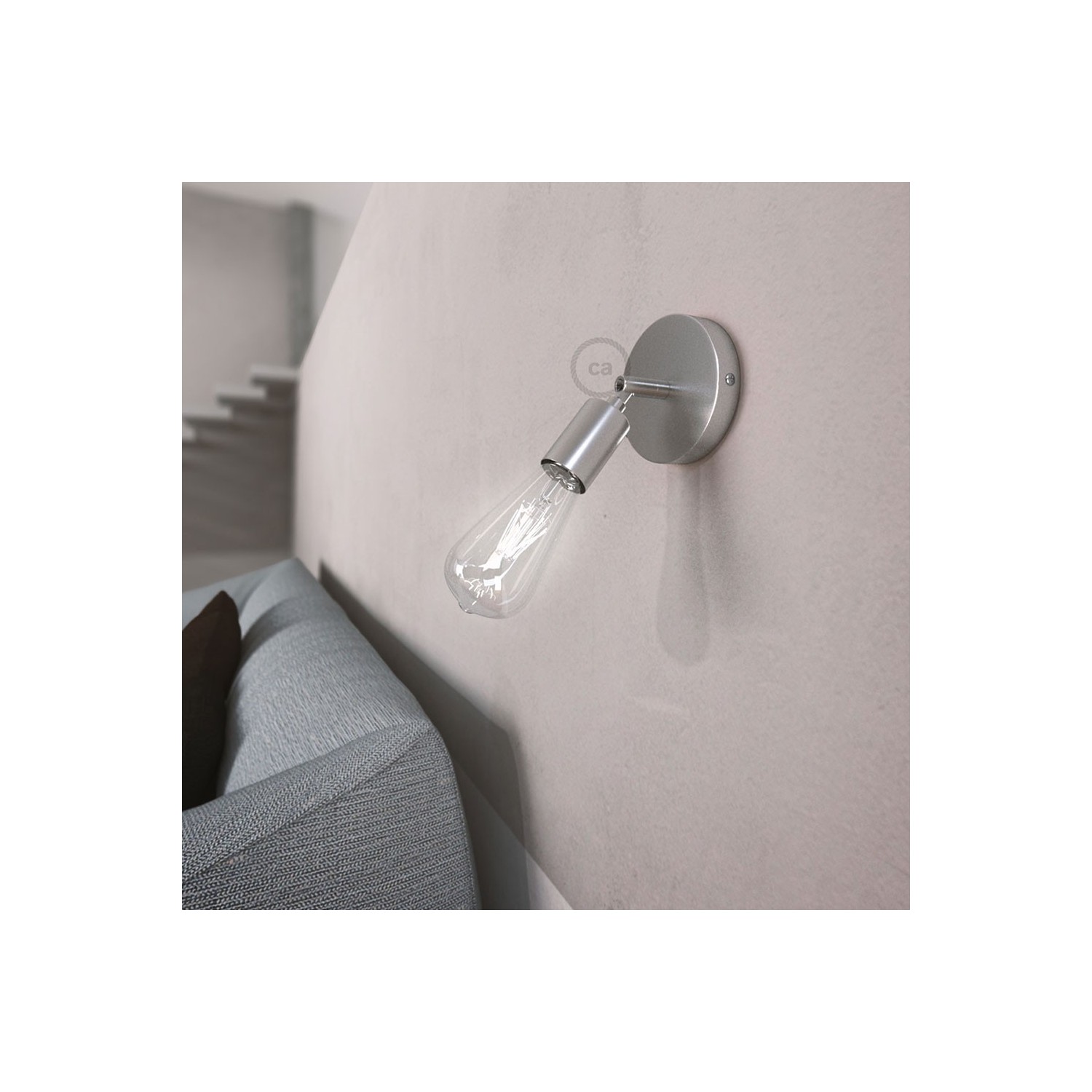 Fermaluce Metal 90°, the adjustable wall flush light