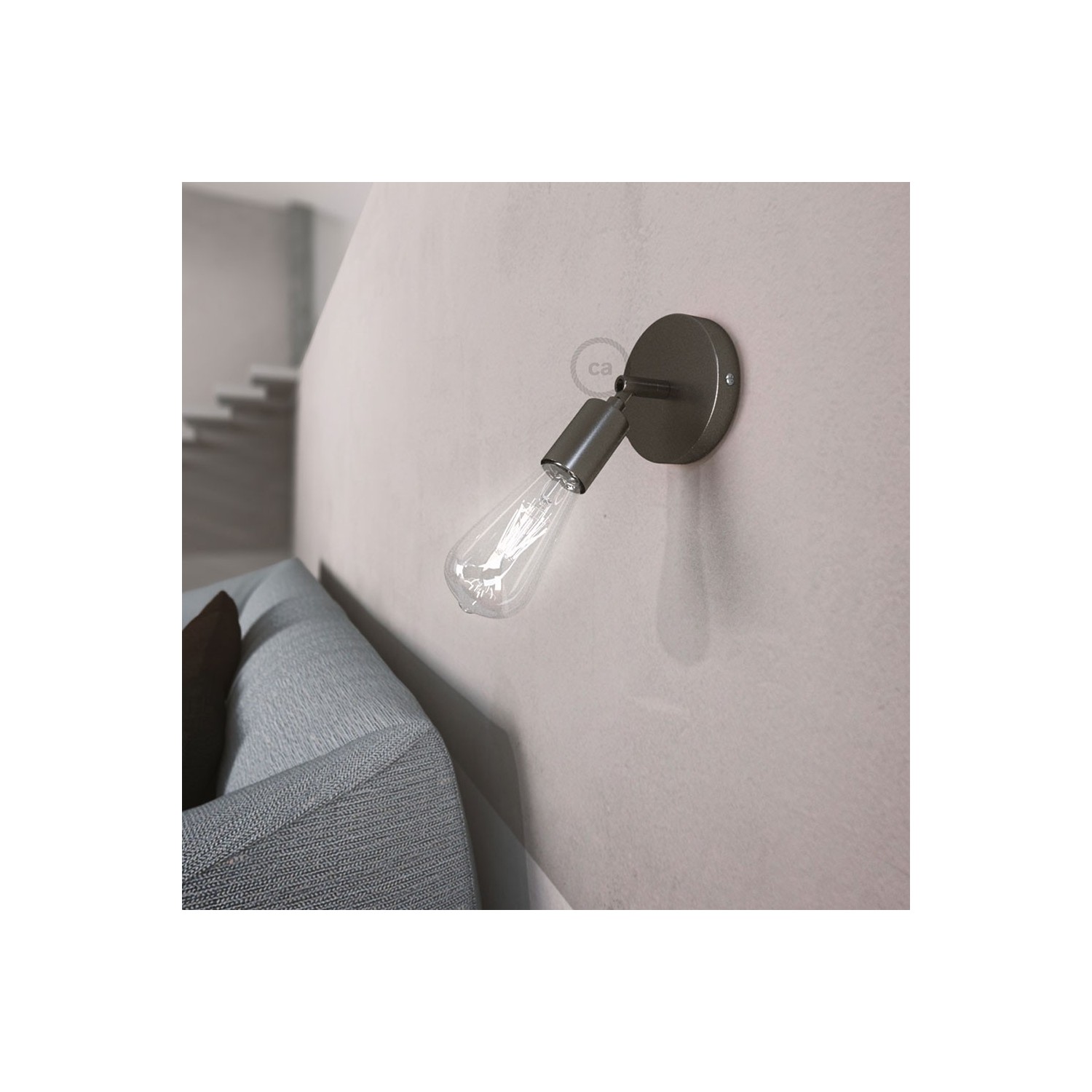 Fermaluce Metal 90°, the adjustable wall flush light