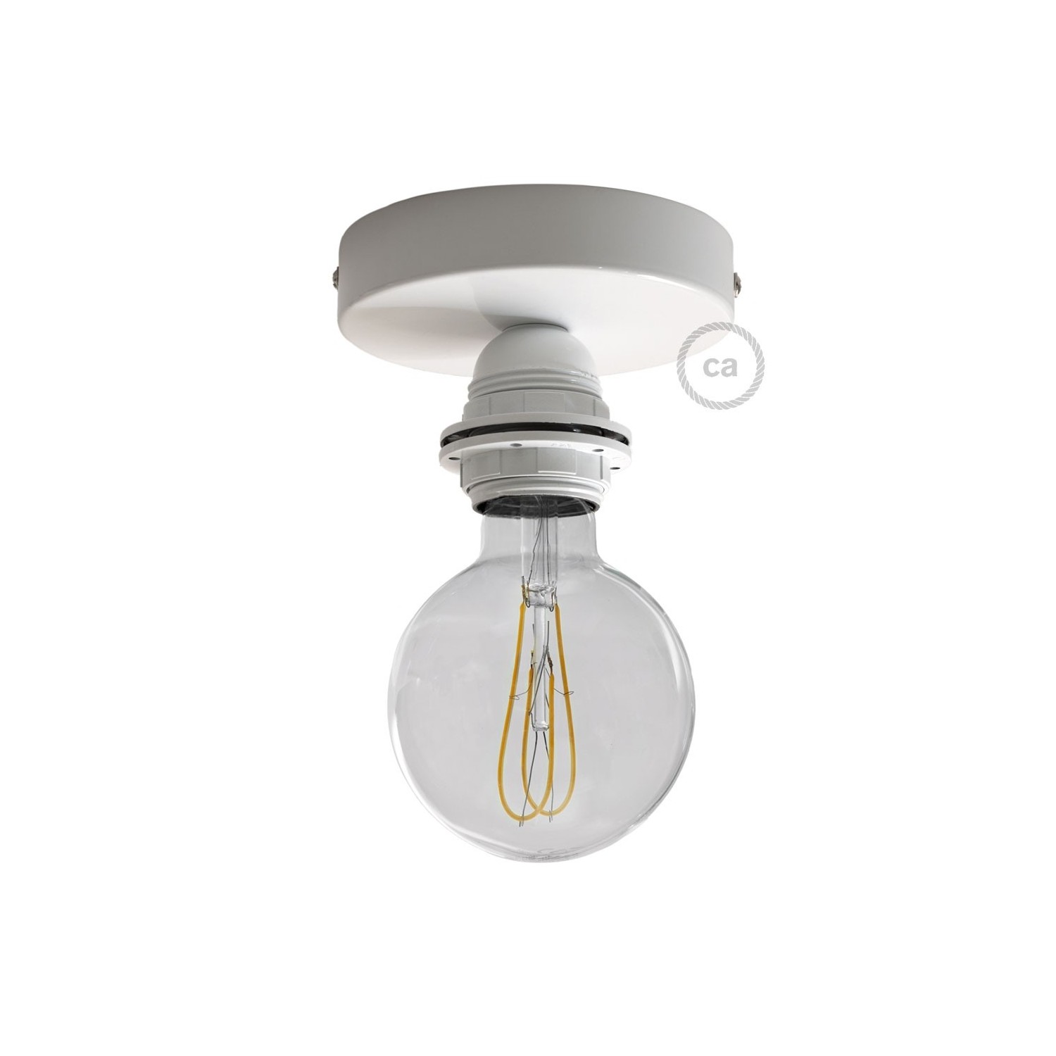 Fermaluce Metal with E26 threaded socket, the metal wall or ceiling light source