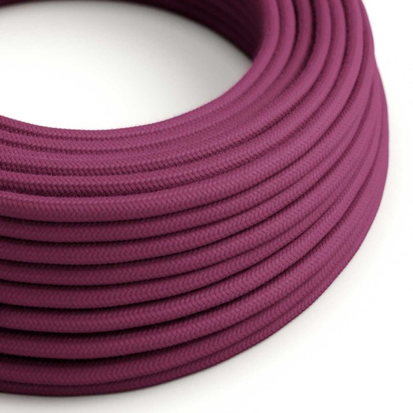 Raspberry Cotton covered Round electric cable - RC32