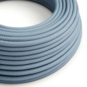 Baby Blue Cotton covered Round electric cable - RC53