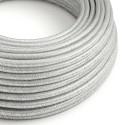 Silver Glitter covered Round electric cable - RL02