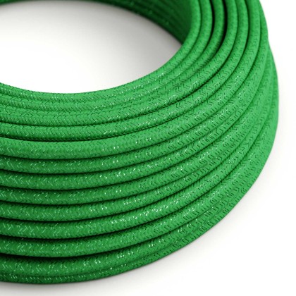 Green Glitter covered Round electric cable - RL06