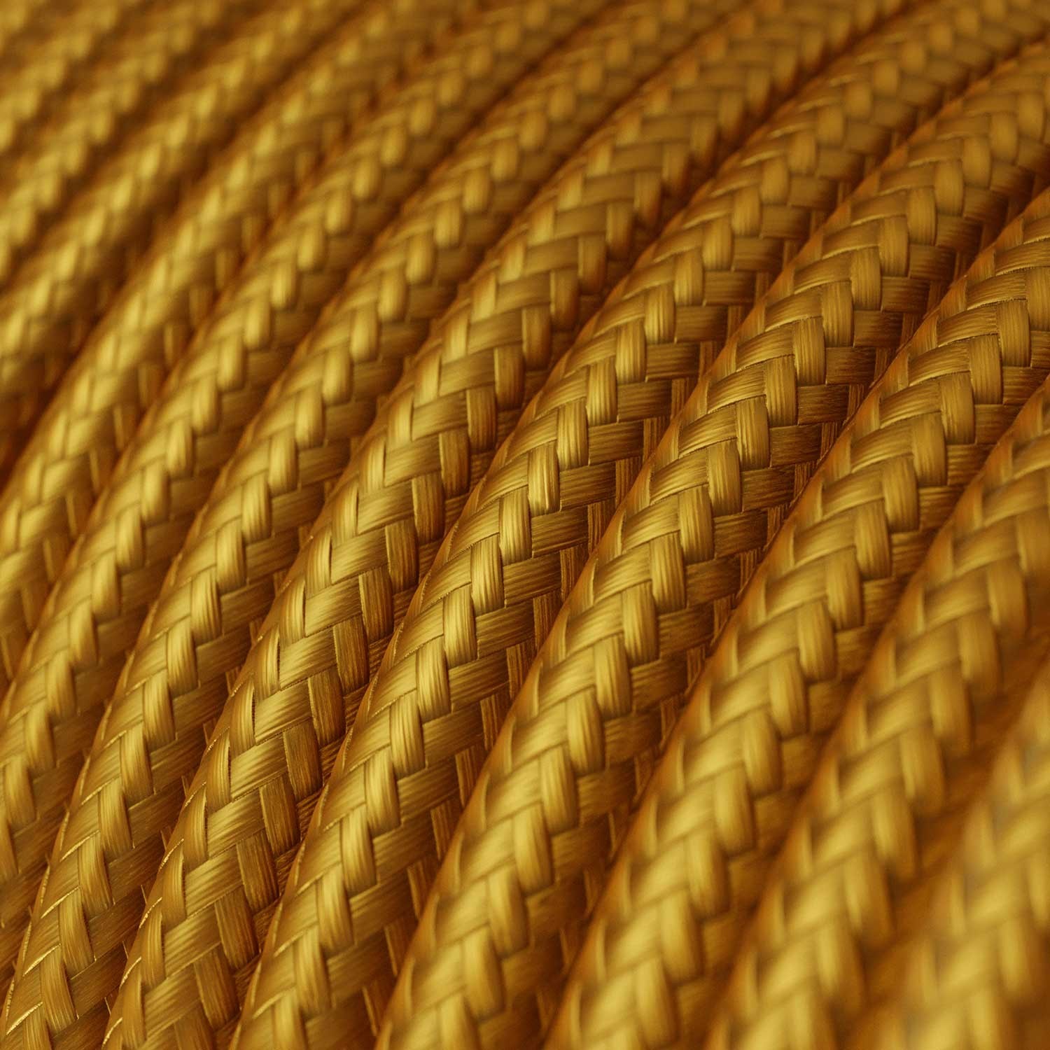 Gold Rayon covered Round electric cable - RM05