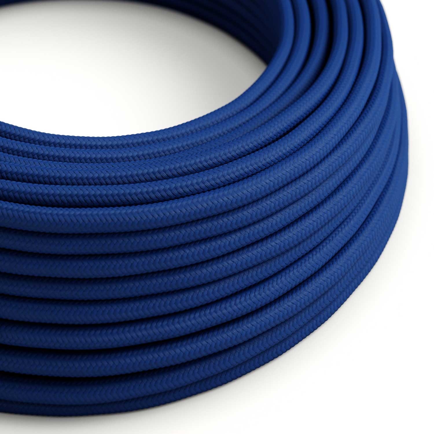 Blue Rayon covered Round electric cable - RM12