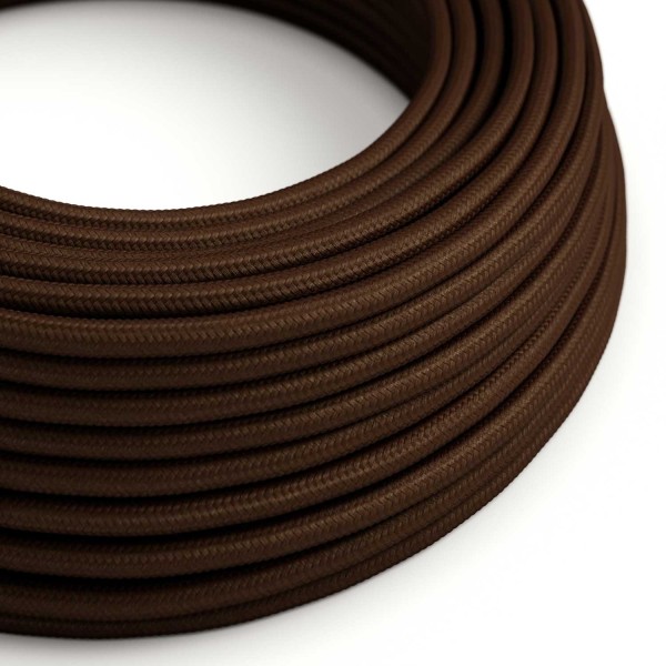 Brown Rayon covered Round electric cable - RM13