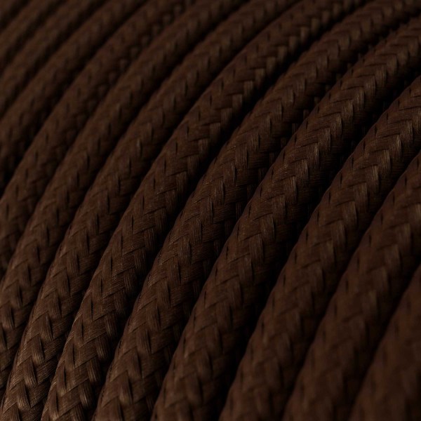 Brown Rayon covered Round electric cable - RM13