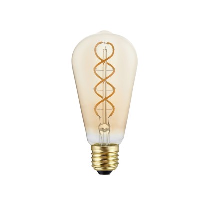 LED Light bulb gold B01 5V Collection Spiral Filament Edison ST64 1,3W E27 Dimmable 2500K