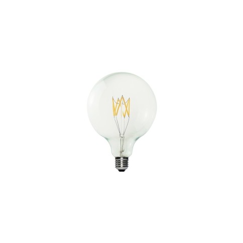 LED Light bulb Clear B04 5V Collection Short filament Globe G40 (G125) 1,3W E27 Dimmable 2500K