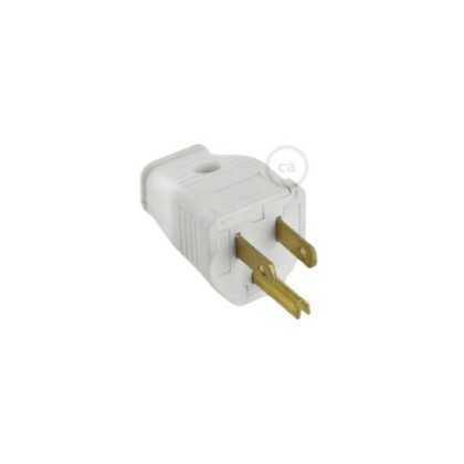 3-prong plug - White