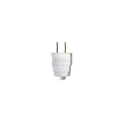 2-prong plug - White