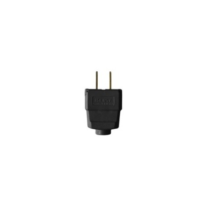 2-prong plug - Black