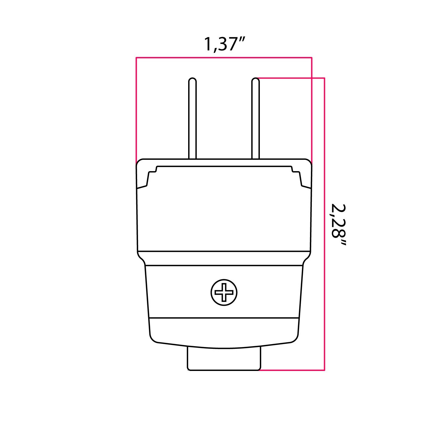 2-prong plug