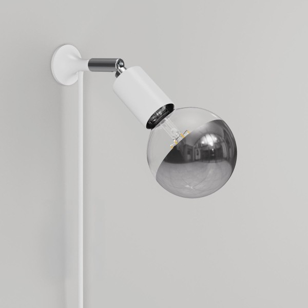 MAG-Y wall lamp with joint and metal dome bulb