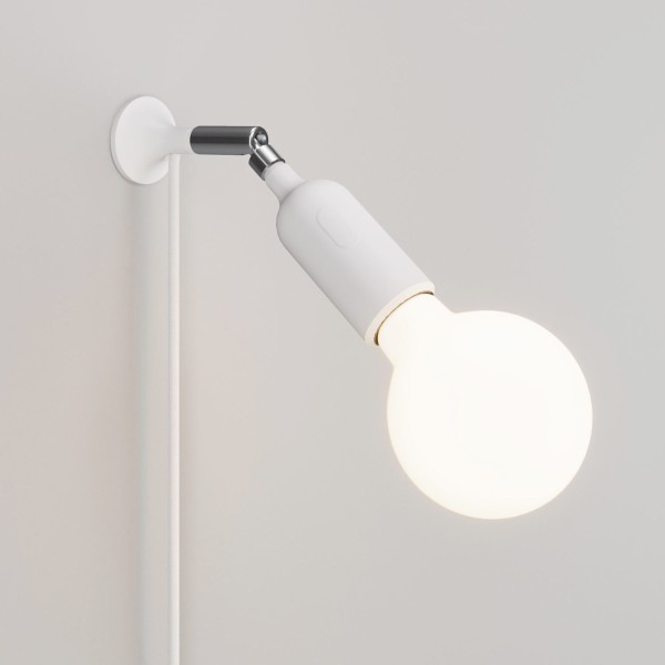 MAG-Y wall lamp with silicone socket and integrated switch