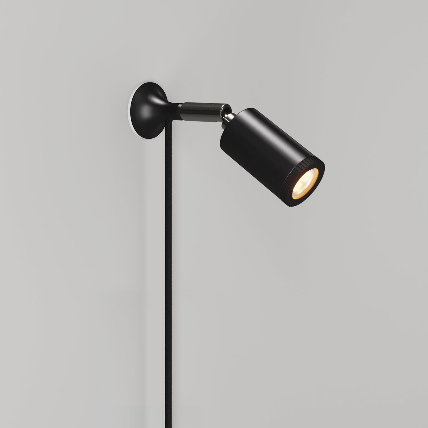 MAG-Y metal wall light with swivel joint and spotlight