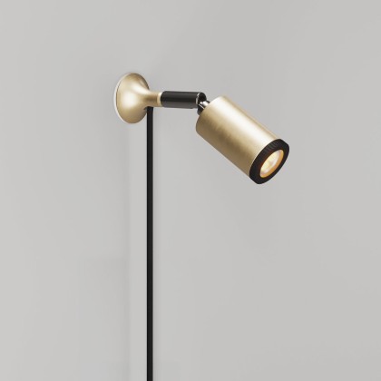 MAG-Y metal wall light with swivel joint and spotlight