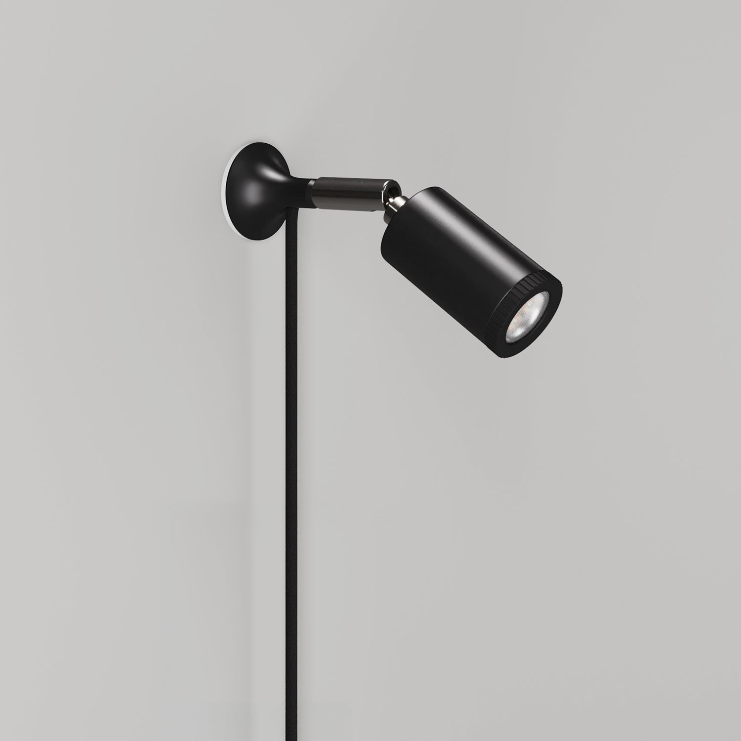 MAG-Y metal wall light with swivel joint and spotlight